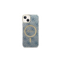 Set Guess GUBPP14SH4EACSB Case+ Charger iPhone 14 6.1" blue/blue hard case 4G Print MagSafe