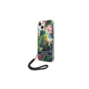 Guess GUOHCP14SHFLSB iPhone 14 6.1 "blue / blue hardcase Flower Strap