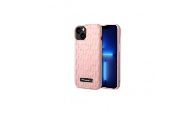 Karl Lagerfeld 3D Monogram Case for iPhone 14 Plus - Pink