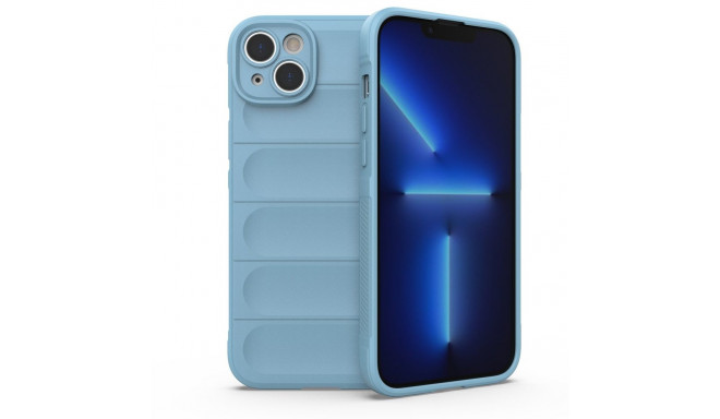 Magic Shield Case case for iPhone 14 Plus flexible armored case light blue