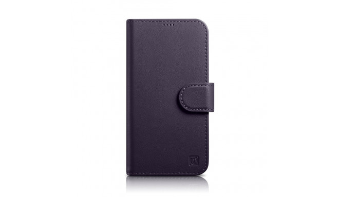 iCarer Wallet Case 2in1 Case iPhone 14 Leather Flip Cover Anti-RFID Dark Purple (WMI14220725-DP)