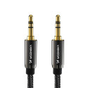 Wozinsky kaabel 3,5mm - 3,5mm 3m, must