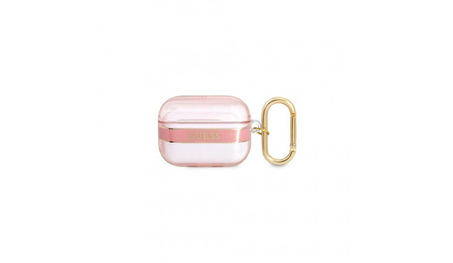 Guess GUAPHHTSP AirPods Pro cover pink/pink Strap Collection