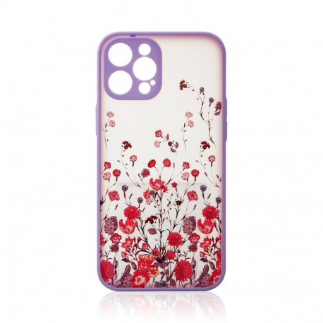 Kaitseümbris Design Apple iPhone 12 Pro Max, floral purple