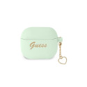 Guess GUA3LSCHSN AirPods 3 cover green/green Silicone Charm Heart Collection