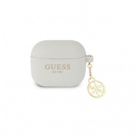 Guess GUA3LSC4EG AirPods 3 cover grey/grey Silicone Charm 4G Collection