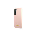 Guess GUHCS22MLSLMGPP S22+ S906 pink/pink hardcase Silicone Script Metal Logo