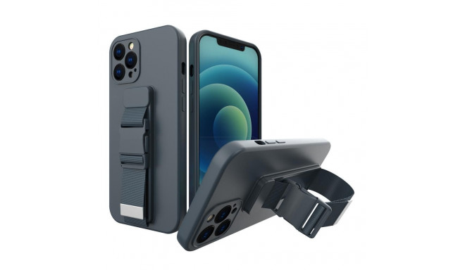 Rope Case Silicone Lanyard Cover Purse Lanyard Strap For Samsung Galaxy S22 Navy Blue