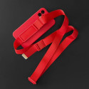Rope Case Silicone Lanyard Cover Purse Lanyard Strap For Samsung Galaxy S22 Red