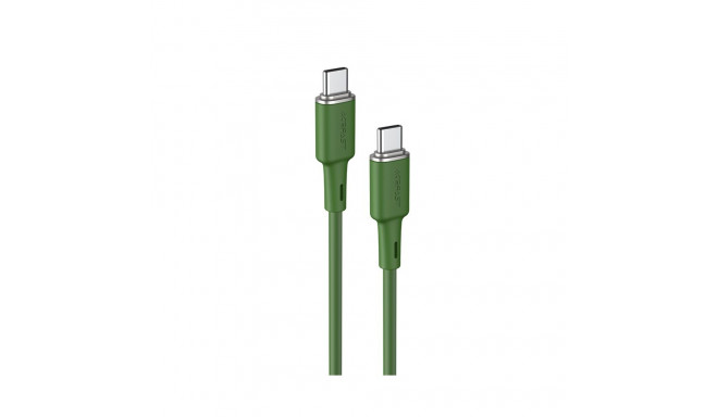 Acefast C2-03-CC USB-C - USB-C PD QC cable 60W 3A 480Mb/s 1.2m - green