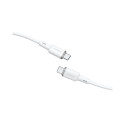 Acefast C2-03-CC USB-C - USB-C PD QC cable 60W 3A 480Mb/s 1.2m - white
