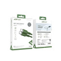 Acefast C2-03-CC USB-C - USB-C PD QC cable 60W 3A 480Mb/s 1.2m - green