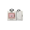 Karl Lagerfeld KLAPUKHGP AirPods Pro cover różowy/pink Glitter Karl`s Head