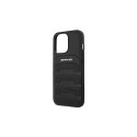 AMG AMHCP13LGSEBK iPhone 13 Pro / 13 6,1" czarny/black hardcase Leather Debossed Lines