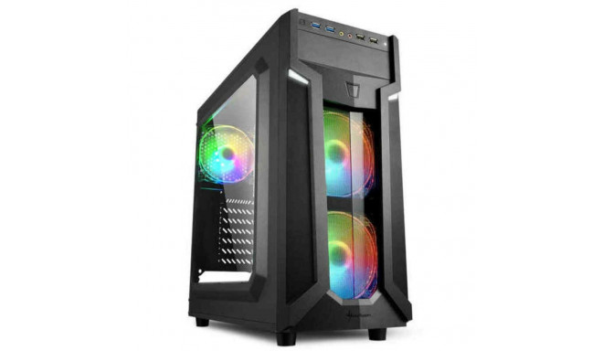 ATX Semi-tower Korpus Sharkoon VG6-W RGB Must