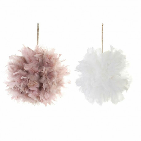 Jõuluehe DKD Home Decor Vaht Sulg (40 x 40 x 40 cm) (2 pcs)