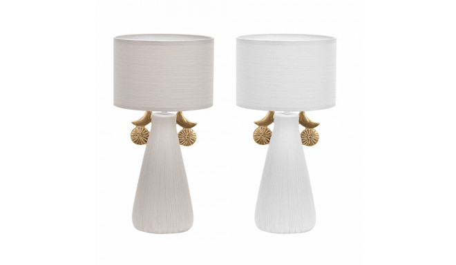 Desk lamp DKD Home Decor Ceramic Polyester (22 x 22 x 44 cm) (2 Units)
