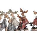 Christmas bauble DKD Home Decor Resin Reindeer (13 x 6 x 18 cm) (4 Units)