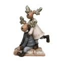 Christmas bauble DKD Home Decor Resin Reindeer (13 x 6 x 18 cm) (4 Units)