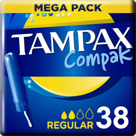 Regular tampoonid Tampax Compak 38 unidades