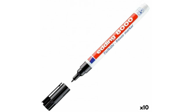 Püsimarker Edding 8000 Must (10 Ühikut)