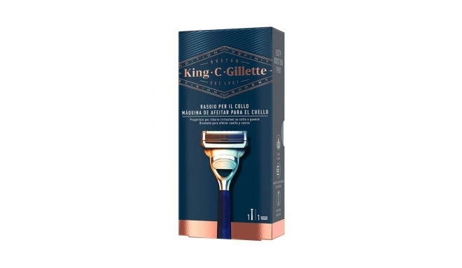 Manual shaving razor King C Gillette Neck Razor Blue