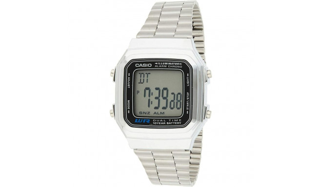 Unisex Kell Casio VINTAGE Must Hõbedane (Ø 32 mm) (Ø 34 mm)