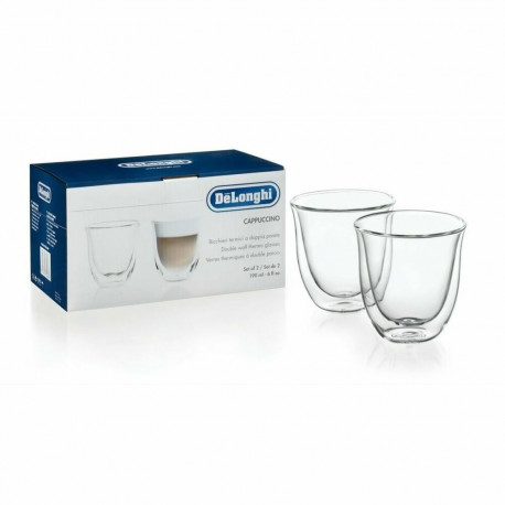 Set 2 Šalica za Kavu De'Longhi 5513214601 Läbipaistev 2 Tükid, osad