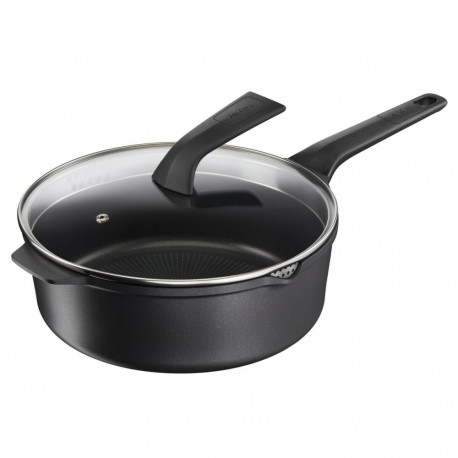 Casserole with lid Tefal E2493344 Black 2 Pieces