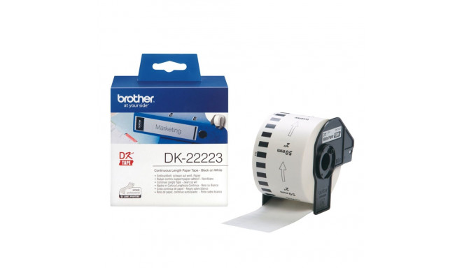 Printer Labels Brother DK22223 Yellow White