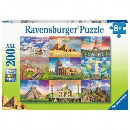 Pusle Ravensburger 13290 XXL Monumentos del mundo 200 Tükid, osad