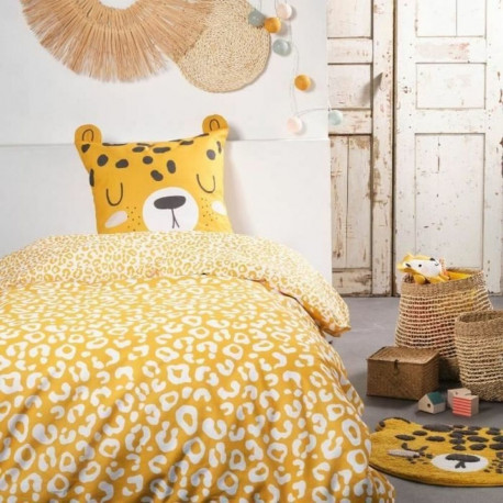 Tekikoti komplekt TODAY Kollane Jaune 140 x 200 cm Leopard