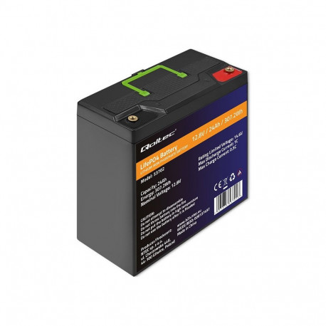 Qoltec LiFePO4 aku 12.8V 24Ah 307.2Wh BMS