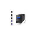 Qoltec Monolith topseade (UPS) topeltmuundusega (online) 1 kVA 600 W 2 AC pistikupesa