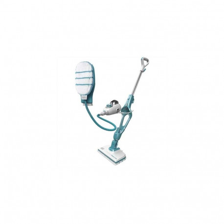 Black+Decker 9IN1 Steam Mop 0.5 l 1300 W Turquoise, White