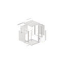 Lanberg WF01-6612-10S rack cabinet 12U Wall mounted rack Grey
