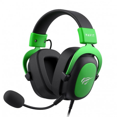Havit H2002d Headset Wired Head-band Gaming Black, Green