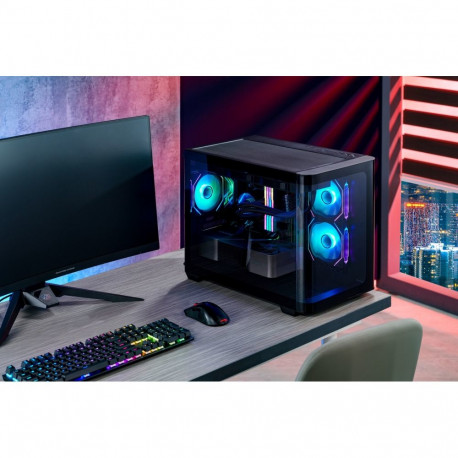 FSP korpus S380-BA minitorn mITX mATX ARGB, must
