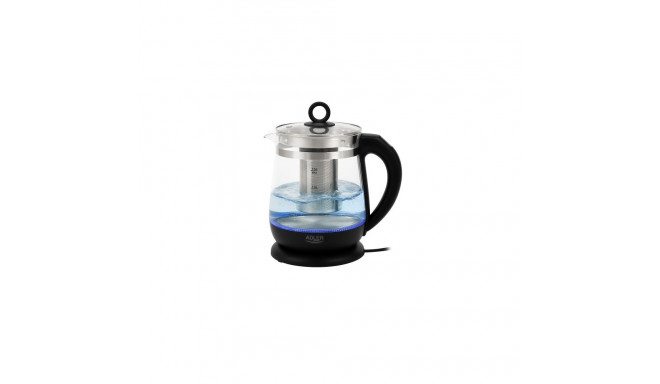 AD 1299 must klaasist veekeetja 1,5 l teetõmmisega ja temperatuuriregulatsiooniga 1,5 l led 60–100°c