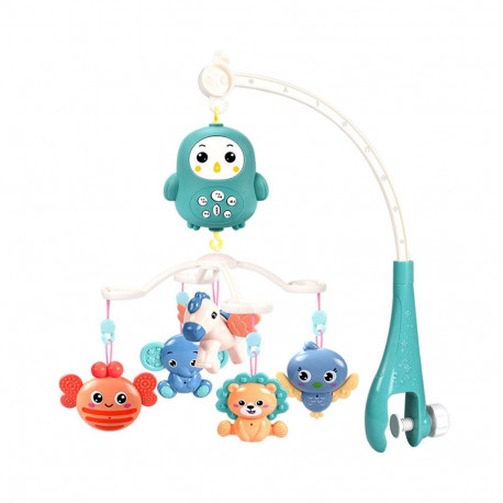 sinine voodikarussell kaugjuhitav hällilaulude ja helidega