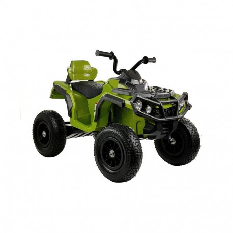 Akutoitega quad BDM0906 täispuhutavad rattad LED-tuled MP3, roheline