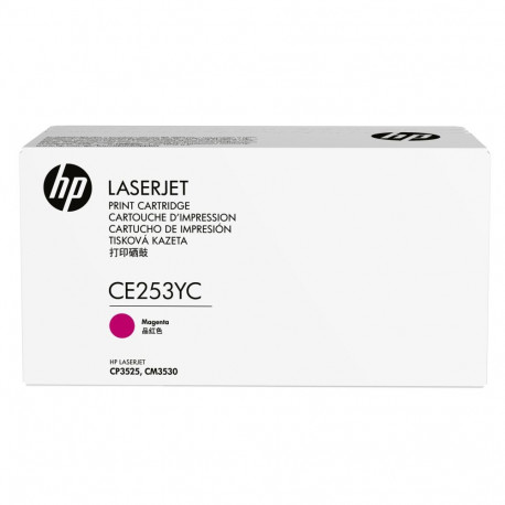 HP toner CE253Y Contract 504A high 7900pgs Color LaserJet CP3525/CM3530, magenta