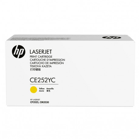 HP tooner CE252Y Contract 504A high 7900lk Color LaserJet CP3525/CM3530, kollane