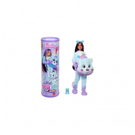 Barbie Cutie Reveal Care Bears Doll & Accessories, Series 2 Dream Bright Bear with 10 Surpri