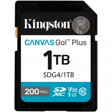 "CARD KINGSTON 1TB XC Canvas Go Plus Gen4 200MB/s C10 UHS-I U3 V30"