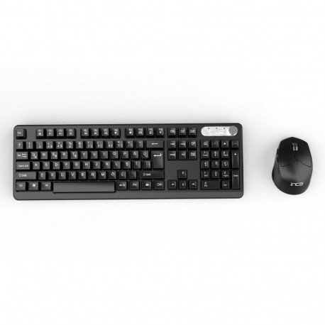 "INCA Tastatur + Maus IWS-549U Büro Design,USB 2.0 Tas/USB-C Maus black"