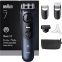"Braun Series 7 Beard Trimmer BT7520 244909 Akku/Netz deep blue metallic 6 Aufsät"