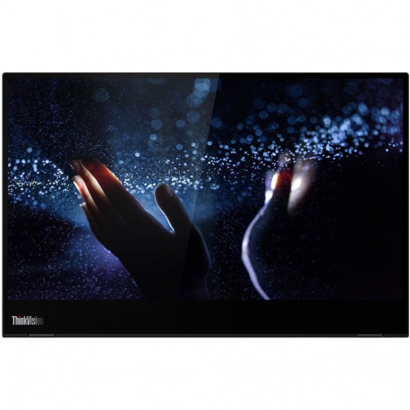 "36cm/14"" (1920x1080) Lenovo ThinkVision M14t 16:9 FHD Touch 6ms 60Hz 2xUSB-C Pivot Black"