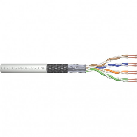 "DIGITUS CAT 5e SF/UTP Twisted Pair Roh-Patchkabel,100m,grau"