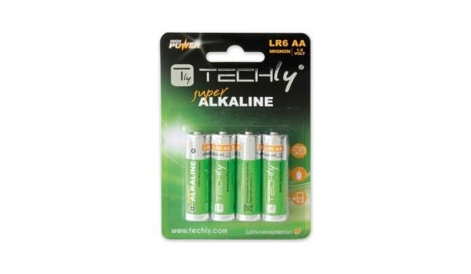 Alkaline batteries LR06 AA 4pcs, (IBT-LR06T4B)